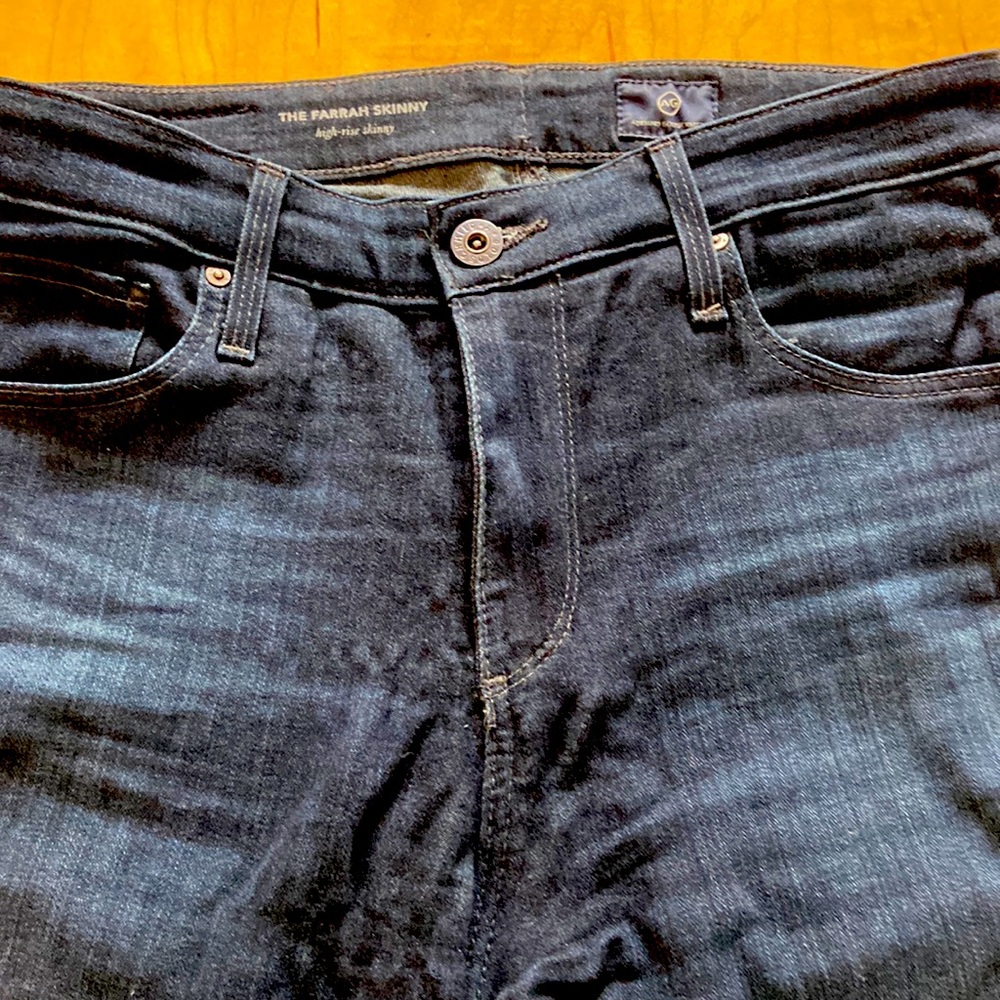 AG high rise skinny jeans 27R
